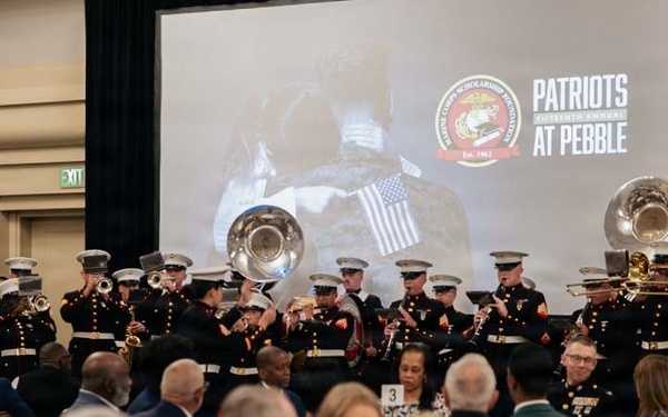 Marine Corps San Diego Band perform for Patriots at Pebble