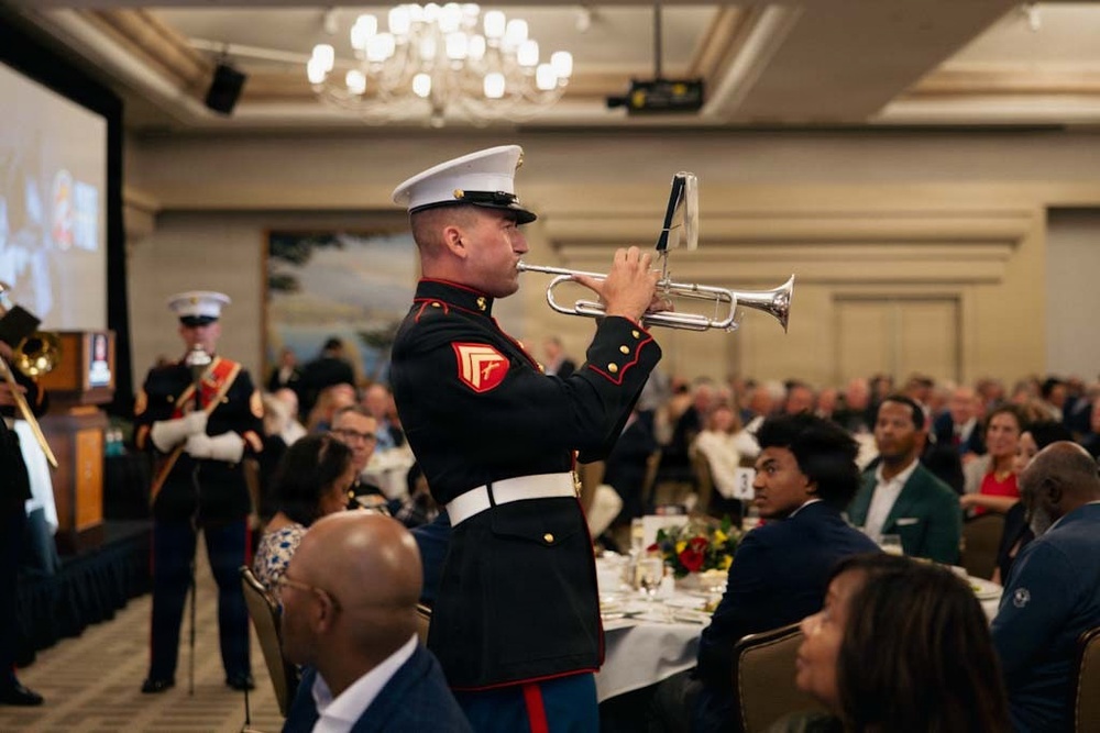 Marine Corps San Diego Band perform for Patriots at Pebble