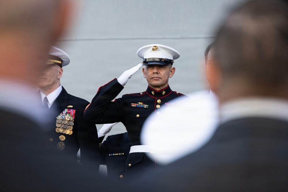 SMMC speaks at christening of future USNS Hector A. Cafferata Jr. (ESB-8)