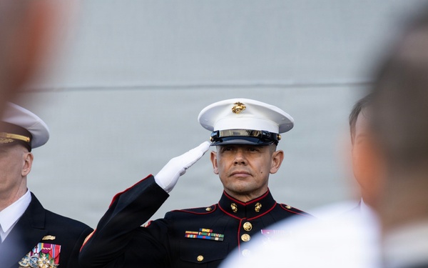 SMMC speaks at christening of future USNS Hector A. Cafferata Jr. (ESB-8)