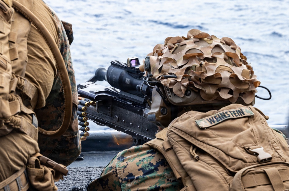31st MEU | Live-Fire deck shoot aboard the USS New Orleans (LPD-18)