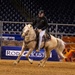 U.S. Marine Corps Mounted Color Guard presents the colors at the Houston Rodeo