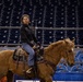 U.S. Marine Corps Mounted Color Guard presents the colors at the Houston Rodeo