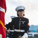 U.S. Marine Corps Mounted Color Guard presents the colors at the Houston Rodeo