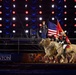 U.S. Marine Corps Mounted Color Guard presents the colors at the Houston Rodeo