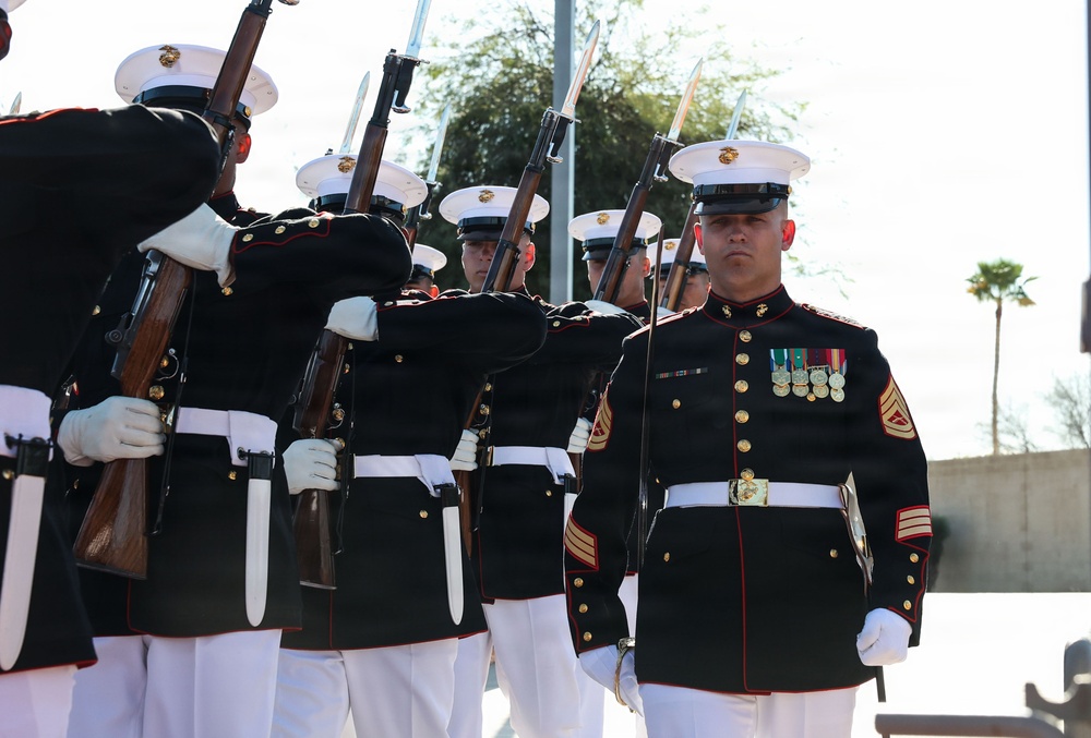Precision Under the Sun:  Silent Drill Platoon Takes Arizona