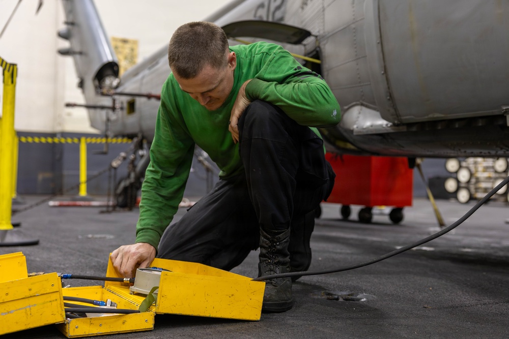 Abraham Lincoln Conducts Routine Operations