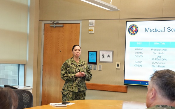 Navy MSC Deputy Corps Chief, MSC Policy &amp; Practice Officer visit NAMRU San Antonio