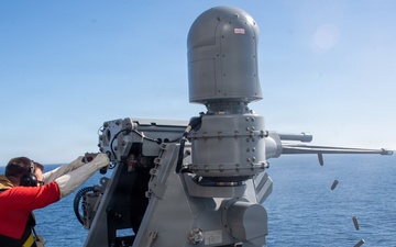 USS Essex Mk38 Live Fire Exercise
