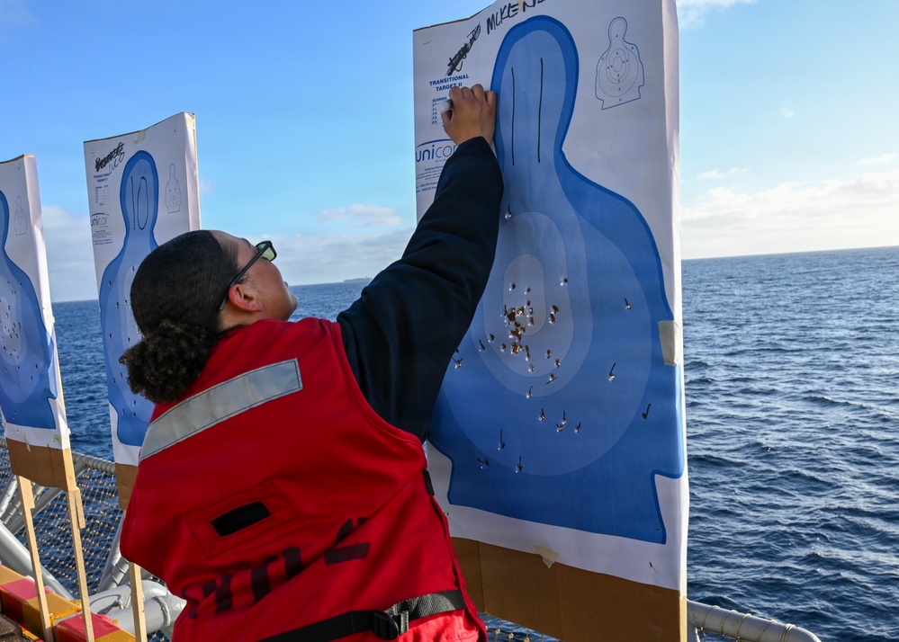 USS Essex (LHD 2) Weapons Live Fire, Small Arms Pistol and Rifle
