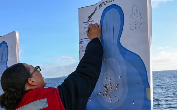 USS Essex (LHD 2) Weapons Live Fire, Small Arms Pistol and Rifle