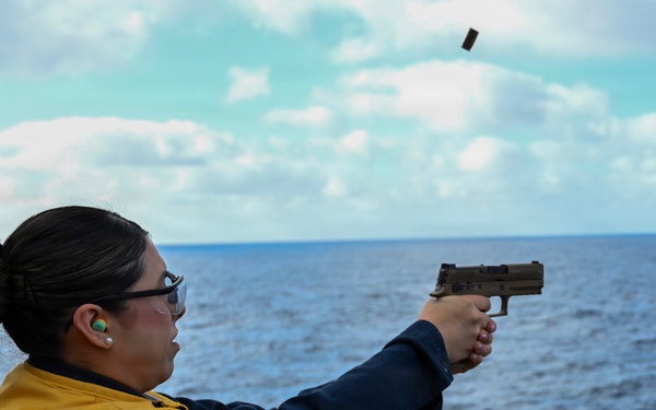 USS Essex (LHD 2) Weapons Live Fire, Small Arms Pistol and Rifle
