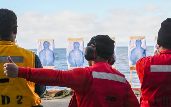 USS Essex (LHD 2) Weapons Live Fire, Small Arms Pistol and Rifle