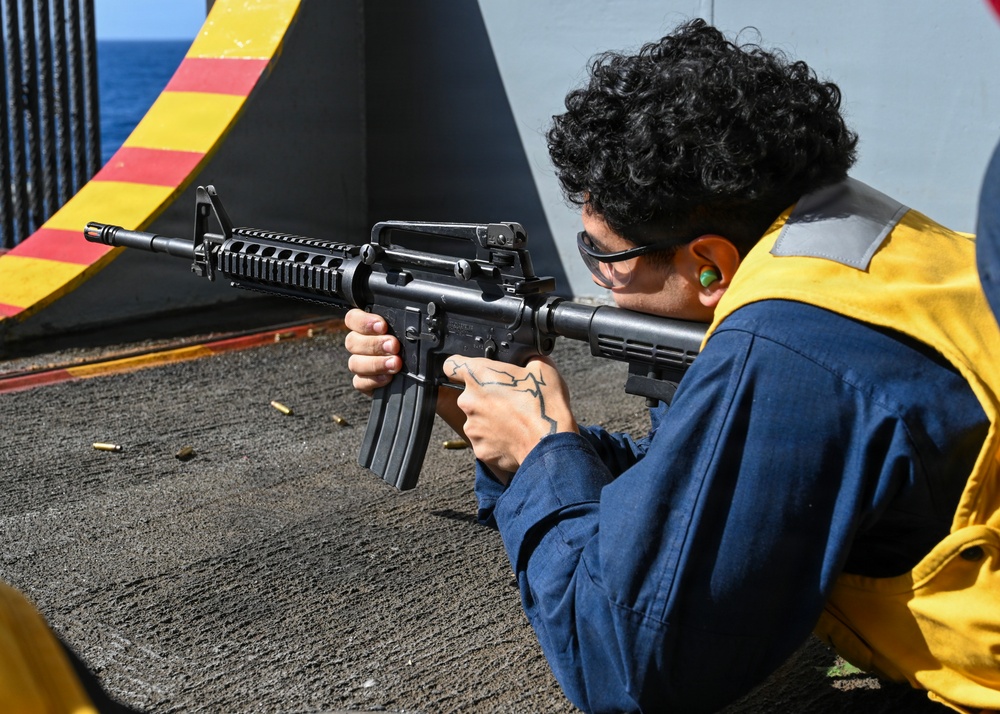 USS Essex (LHD 2) Weapons Live Fire, Small Arms Pistol and Rifle