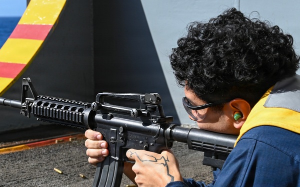 USS Essex (LHD 2) Weapons Live Fire, Small Arms Pistol and Rifle