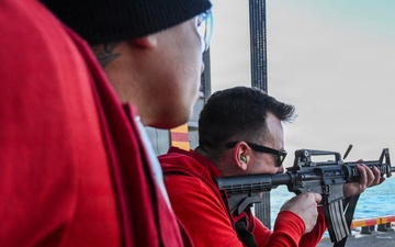 USS Essex (LHD 2) Weapons Live Fire, Small Arms Pistol and Rifle