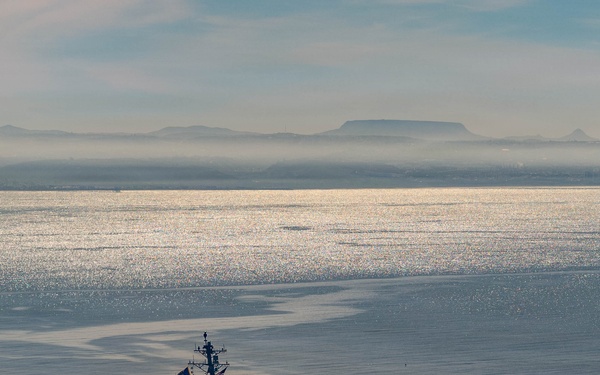 USS Mustin (DDG 89) Departs Naval Base San Diego