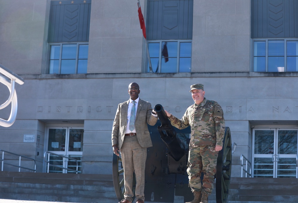 Dr. Edrees Bridges, United States Capitol Police Chaplain Visits D.C. Armory