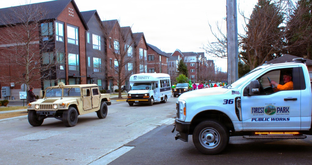 Illinois National Guard’s 108th Multifunctional Medical Battalion Adds Army Green to Forest Park’s 30th Annual St. Patrick’s Day Parade