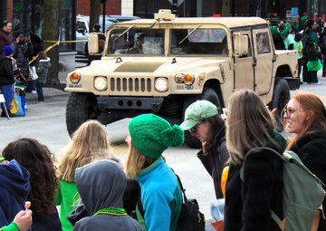 Illinois National Guard’s 108th Multifunctional Medical Battalion Adds Army Green to Forest Park’s 30th Annual St. Patrick’s Day Parade