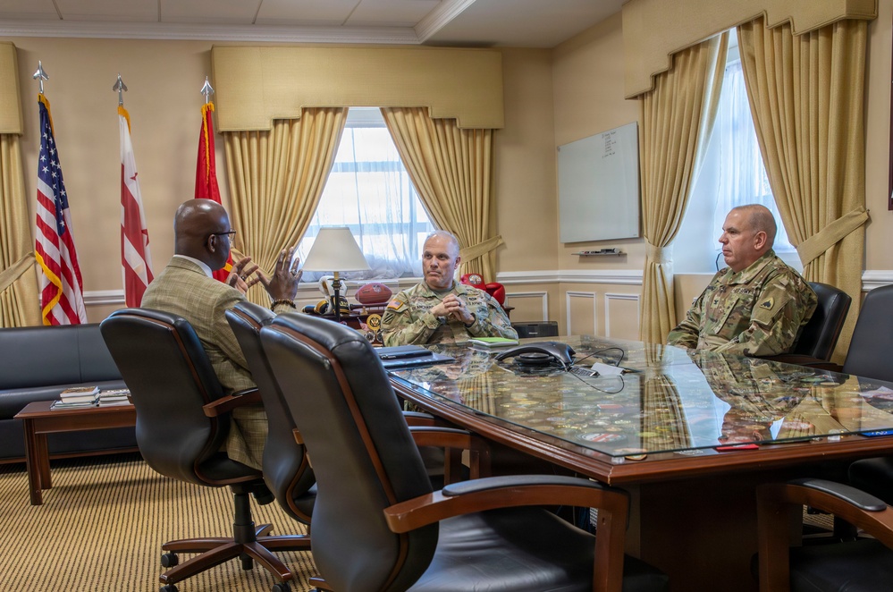 Dr. Edrees Bridges, United States Capitol Police Chaplain Visits D.C. Armory