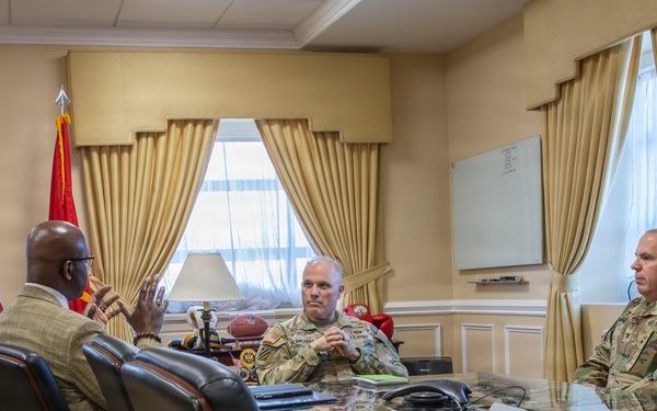 Dr. Edrees Bridges, United States Capitol Police Chaplain Visits D.C. Armory