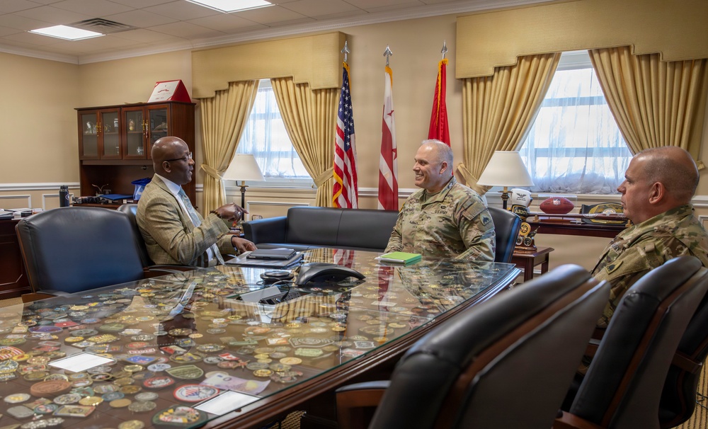 Dr. Edrees Bridges, United States Capitol Police Chaplain Visits D.C. Armory