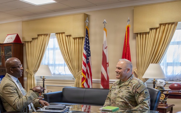 Dr. Edrees Bridges, United States Capitol Police Chaplain Visits D.C. Armory