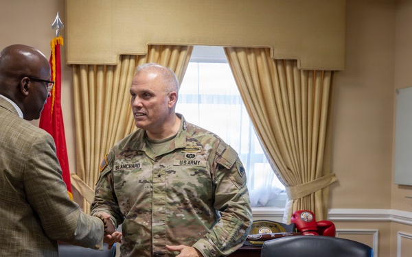 Dr. Edrees Bridges, United States Capitol Police Chaplain Visits D.C. Armory