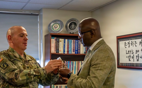 Dr. Edrees Bridges, United States Capitol Police Chaplain Visits D.C. Armory