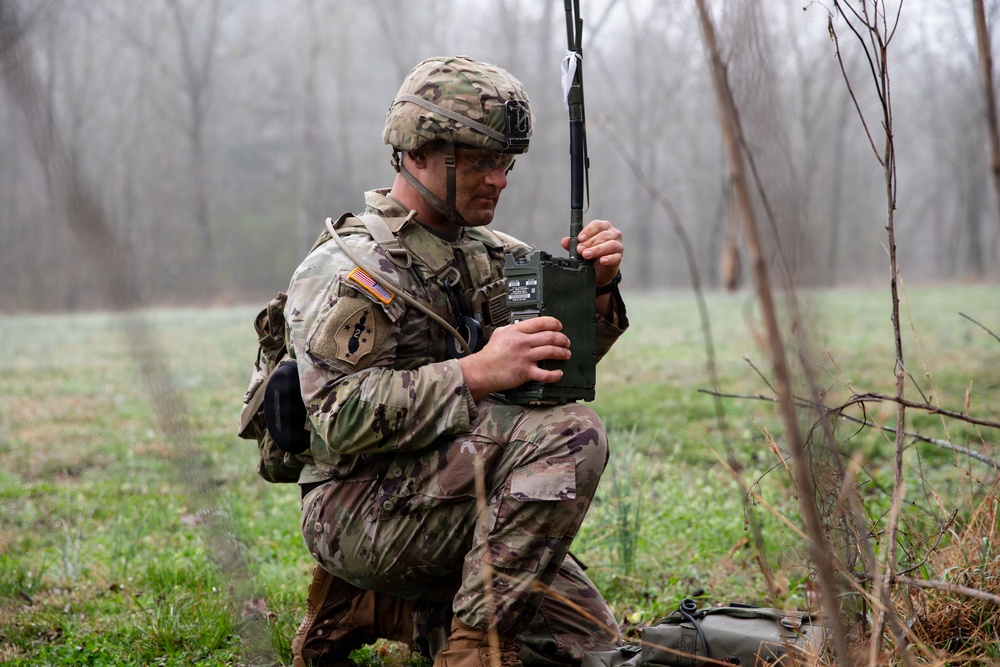 Infantryman Goes through Round Robin Lane