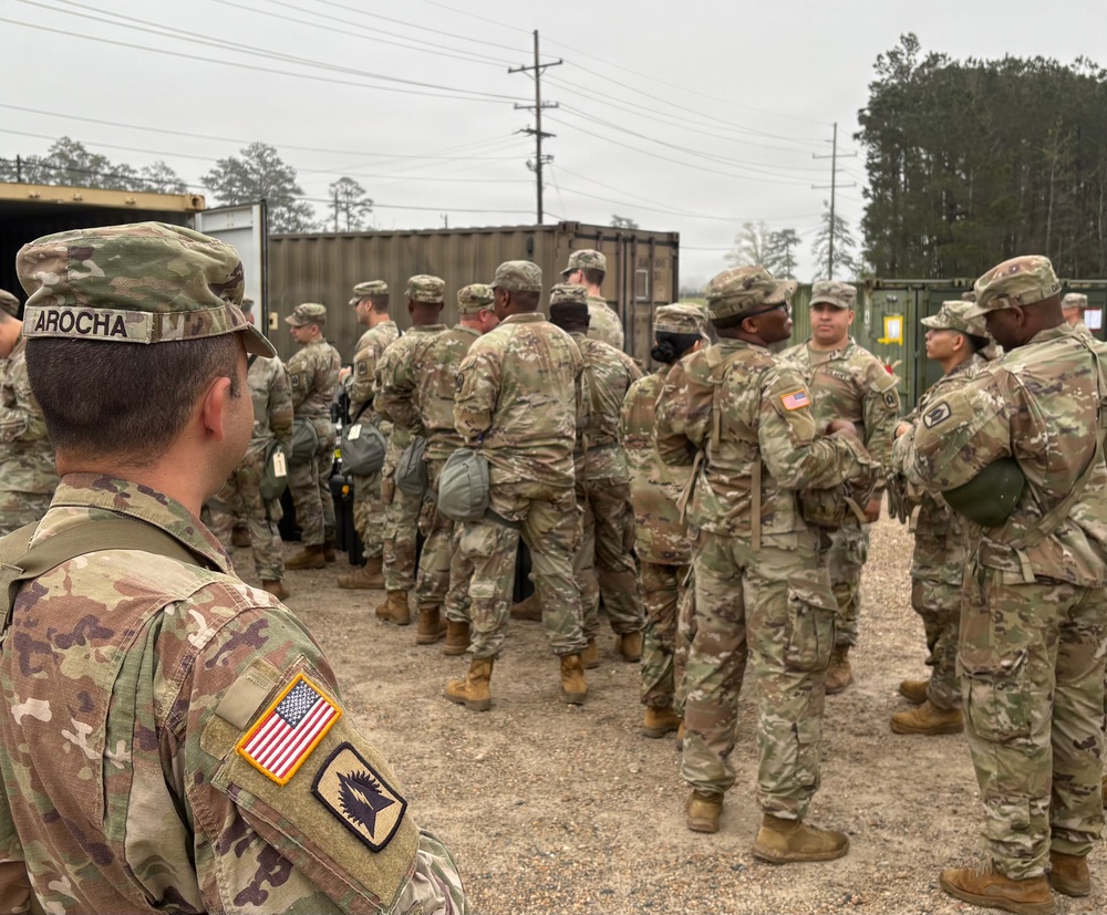 3-265th Air Defense Artillery Battalion prepares for the Joint Readiness Training Center