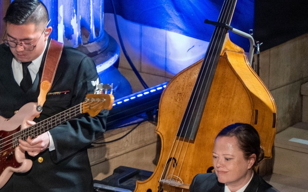 The US Navy Band Sea Chanters perform at the Latchis Theater in Brattleboro, TN