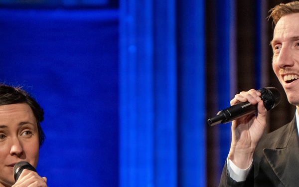 The US Navy Band Sea Chanters perform at the Latchis Theater in Brattleboro, TN