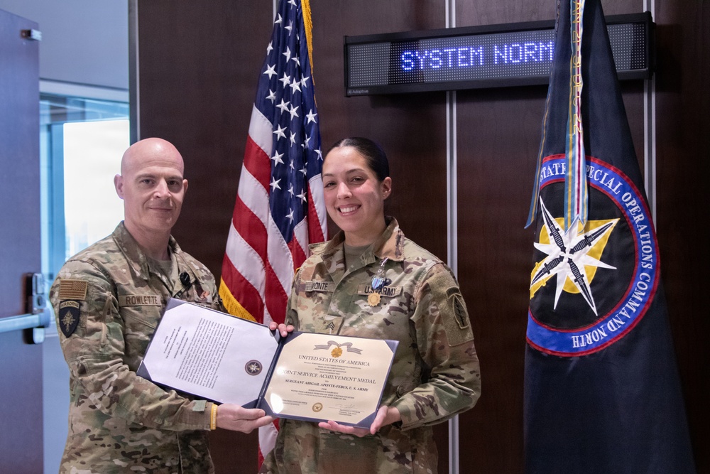 Two Months, One Big Impact: 10th SFG(A) Soldier Earns Joint Service Achievement Medal