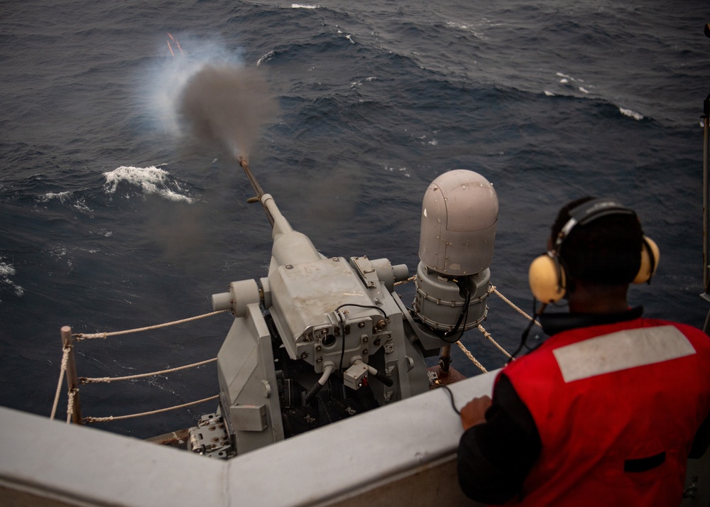 USS Nimitz Conducts Live-Fire Weapons Exercise