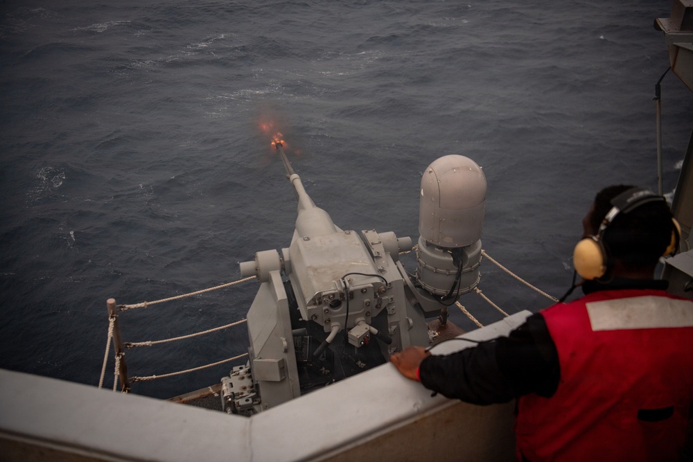 USS Nimitz Conducts Live-Fire Weapons Exercise