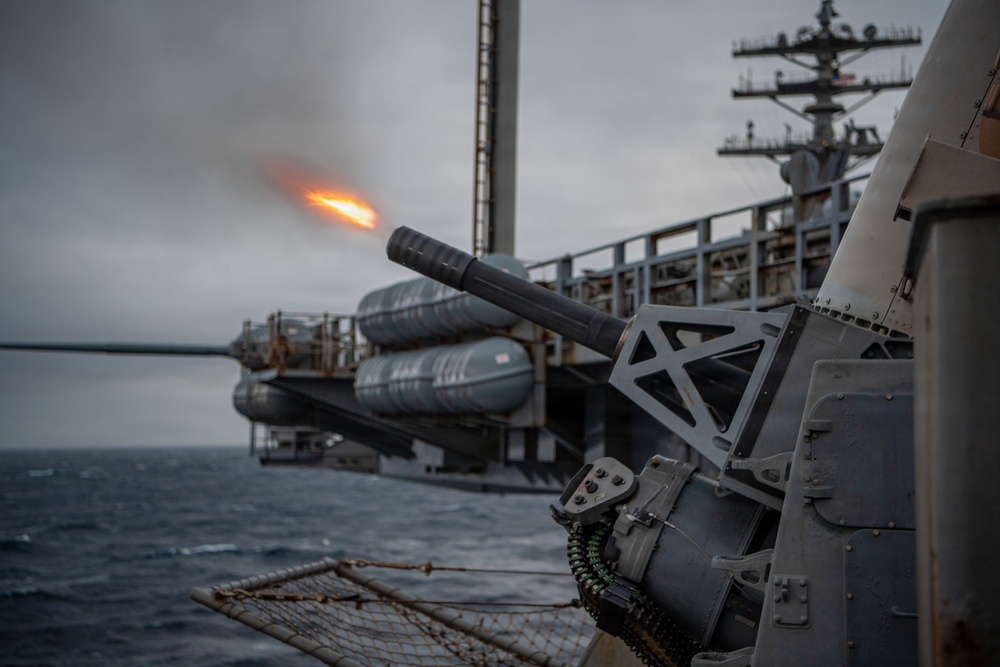 USS Nimitz Conducts Live-Fire Weapons Exercise