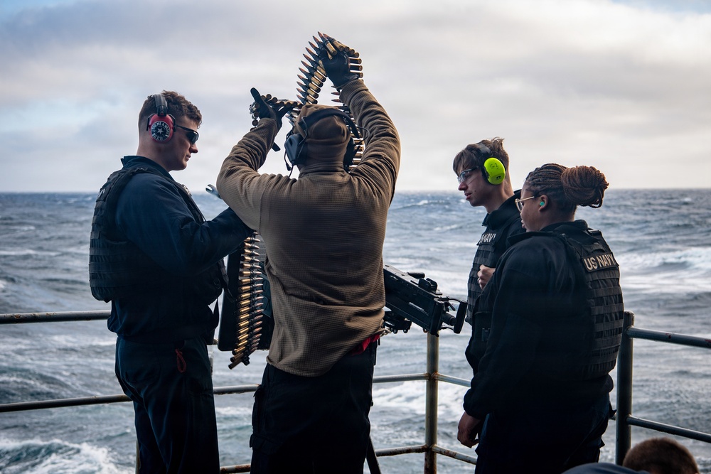 USS Nimitz Conducts Live-Fire Weapons Exercise