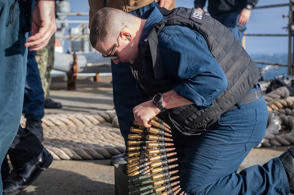 USS Nimitz Conducts Live-Fire Weapons Exercise