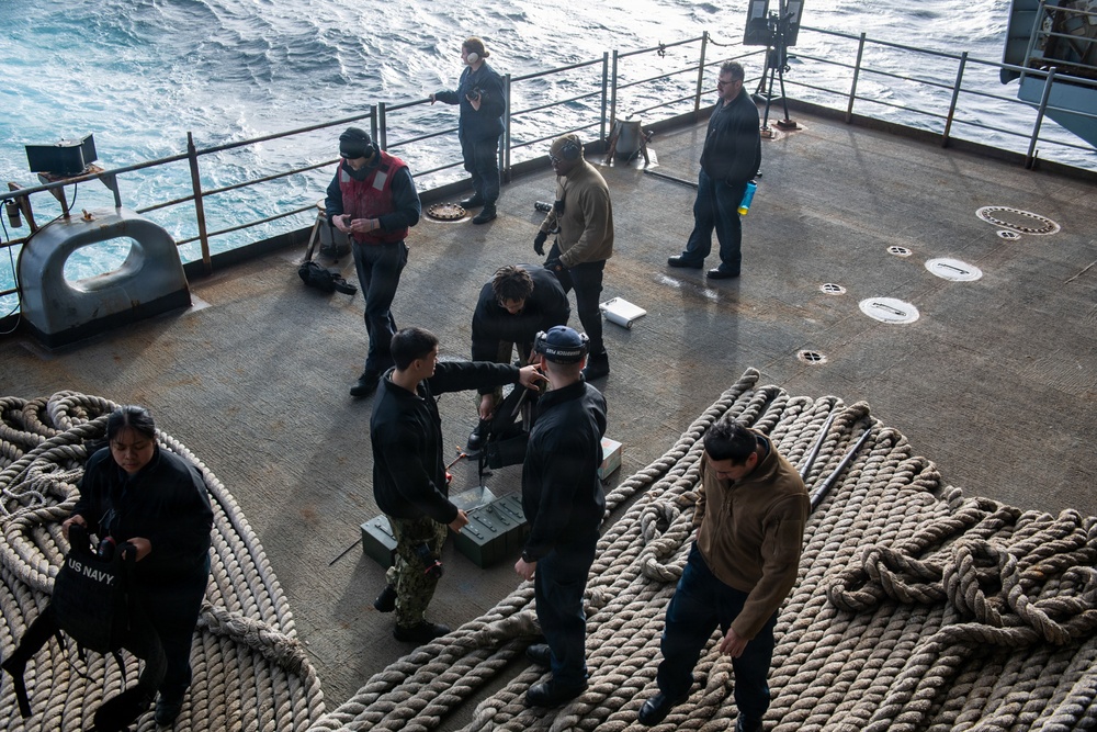 USS Nimitz Conducts Live-Fire Weapons Exercise