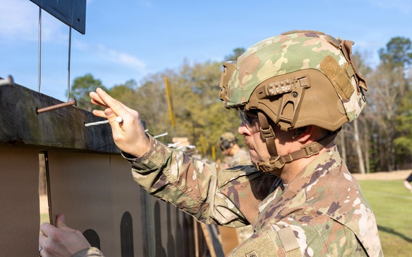 OC/T Hangs Pistol Target at All Army
