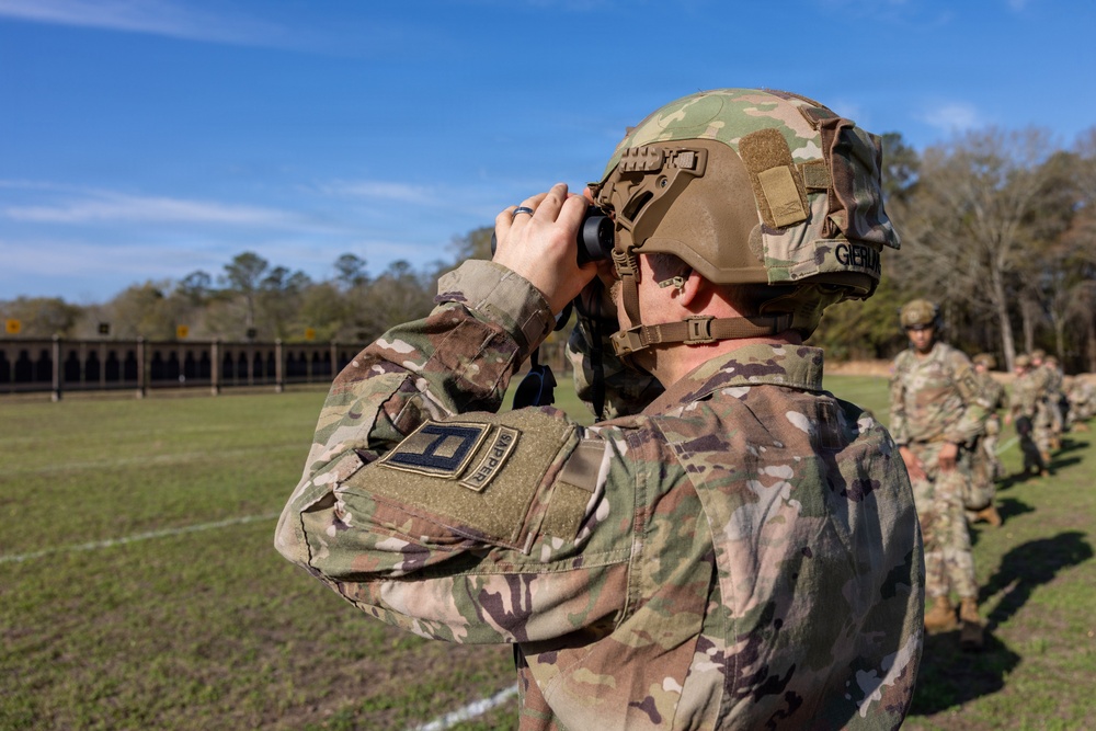 OC/T Observes his Shot Grouping at All Army