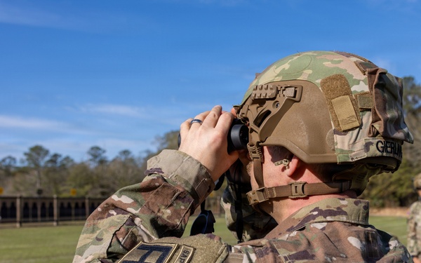 OC/T Observes his Shot Grouping at All Army