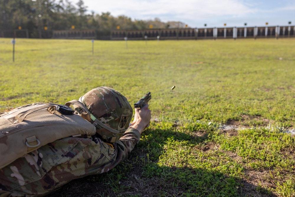 OC/T Fires M17 Pistol from the Prone at All Army