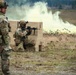 U.S. Soldiers execute team maneuvers during live fire training