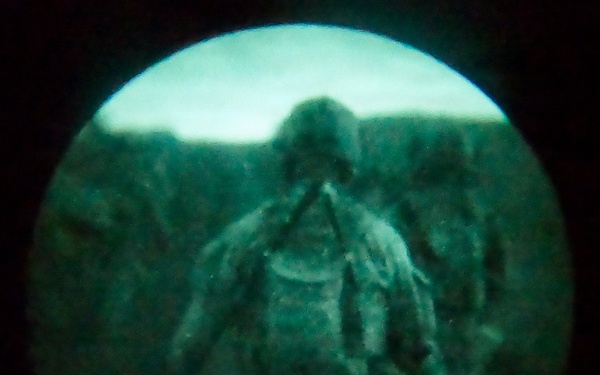 U.S. Soldiers conduct live fire exercise after dark