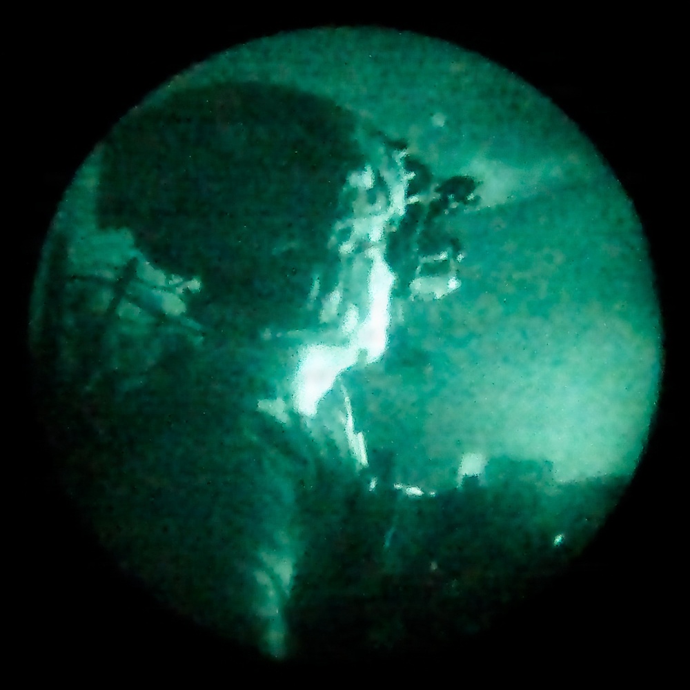 U.S. Soldiers conduct live fire exercise after dark