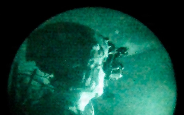 U.S. Soldiers conduct live fire exercise after dark