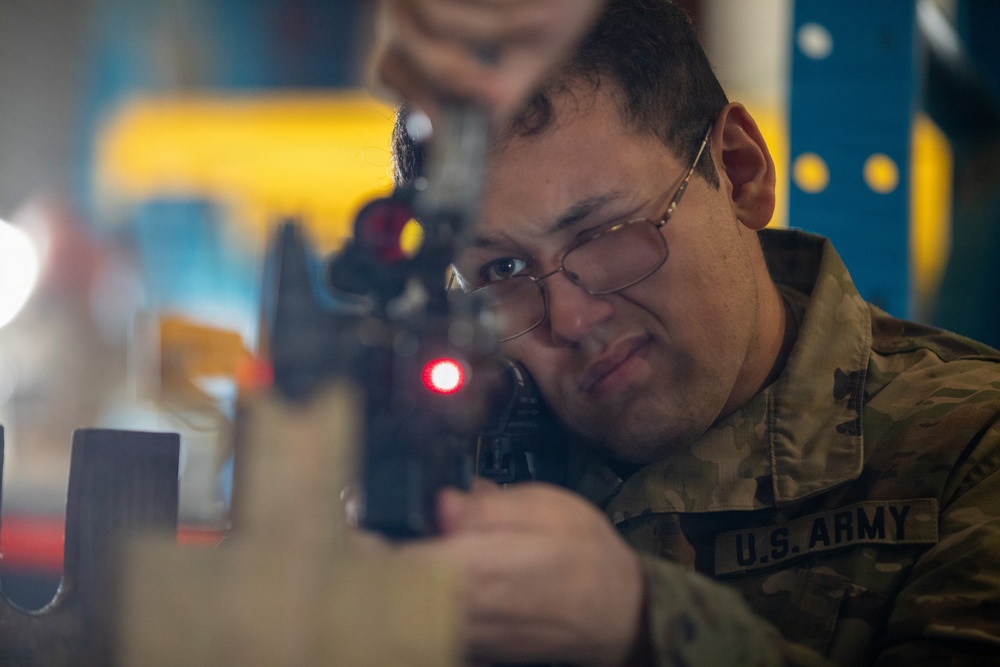 164th Air Defense Artillery Soldiers Receive Individual MILES Gear at JRTC